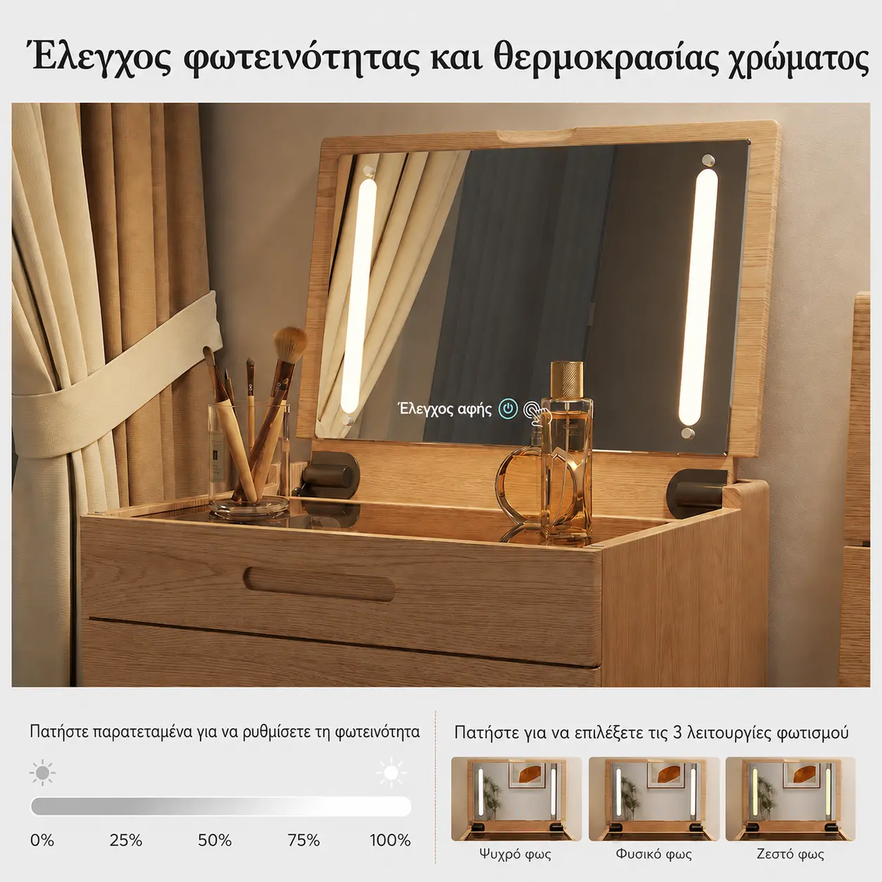 MILWOOD λεπτή τουαλέτα με καθρέφτη LED — εικόνα 10